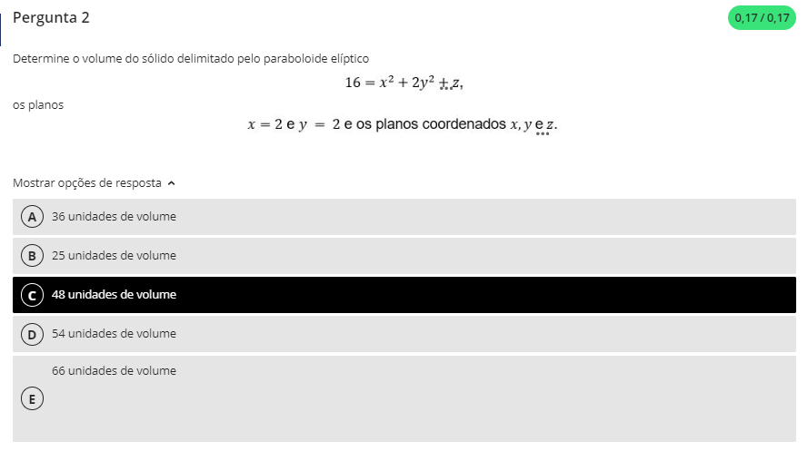 Determine O Volume Do Solido Delimitado Pelo Paraboloide El Ptico X