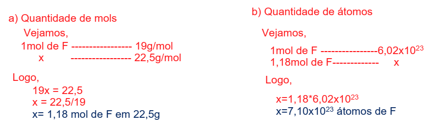 Calcule A A Quantidade De Mat Ria Em Mols E B O N Mero De Tomos