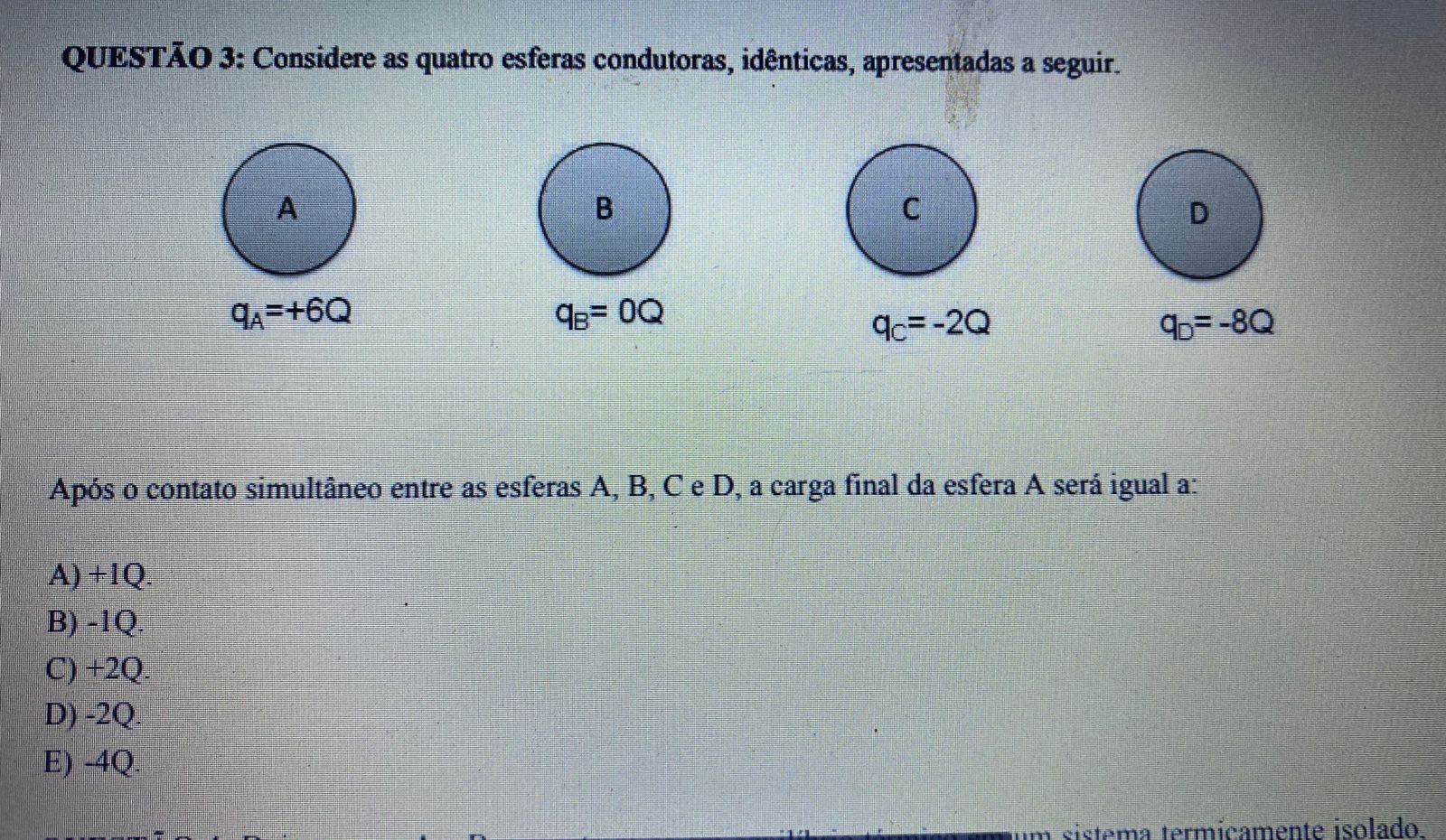 Considere As Quatro Esferas Condutoras, Idênticas, Apresentadas A ...