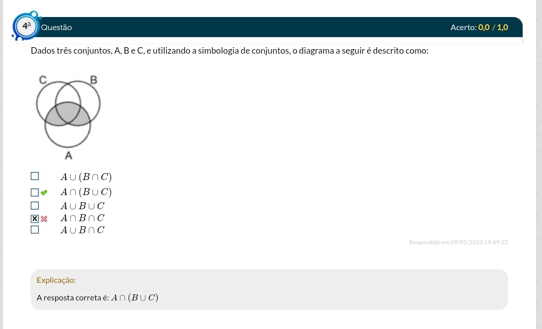 Dados Tres Conjuntos A B E C Utilizando A Simbologia - ENSINO