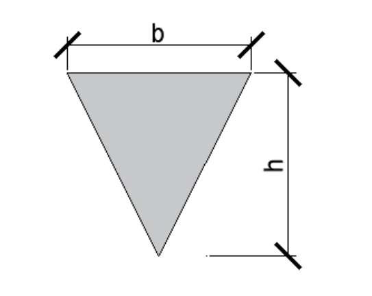 triangulo momento de inercia