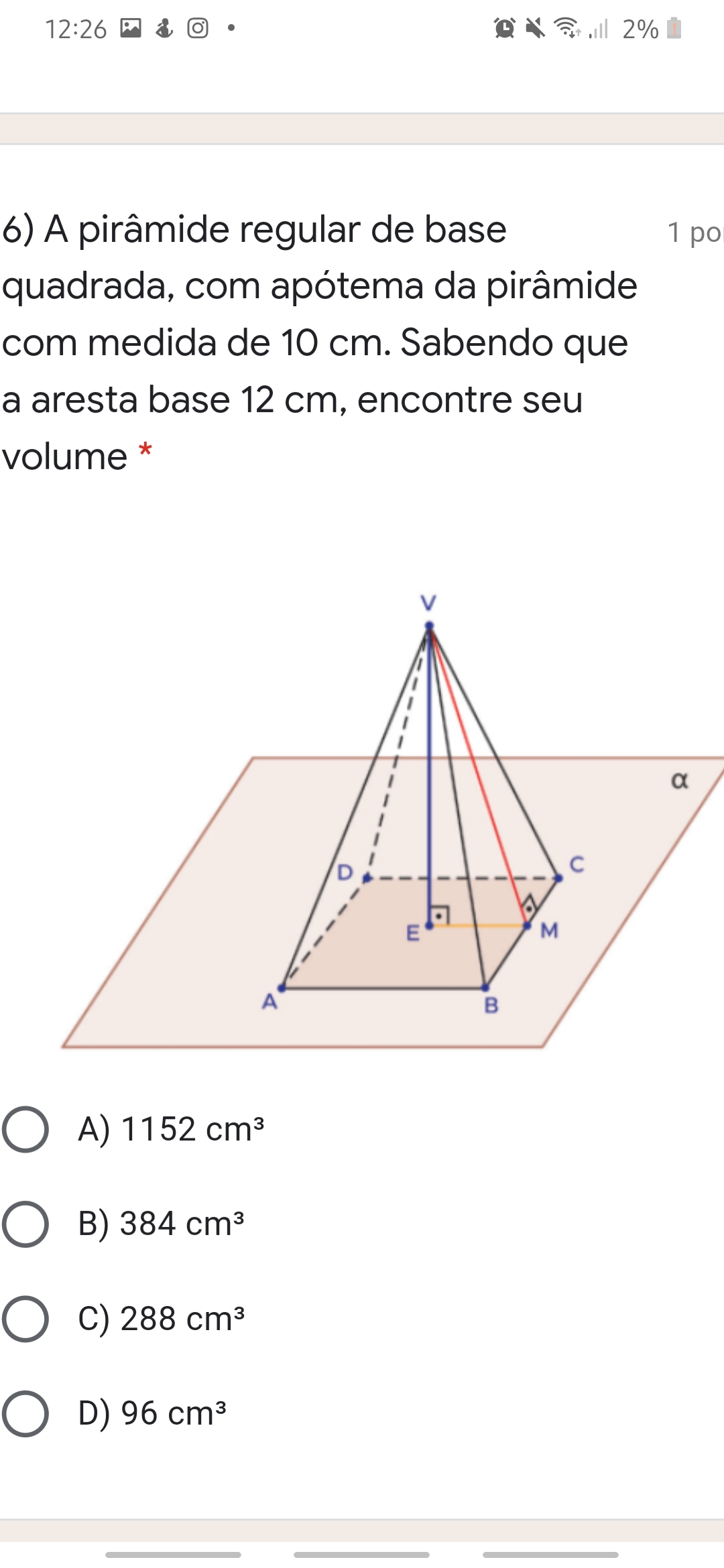 Calculo Volume Piramide Base Quadrada - Printable Templates Free