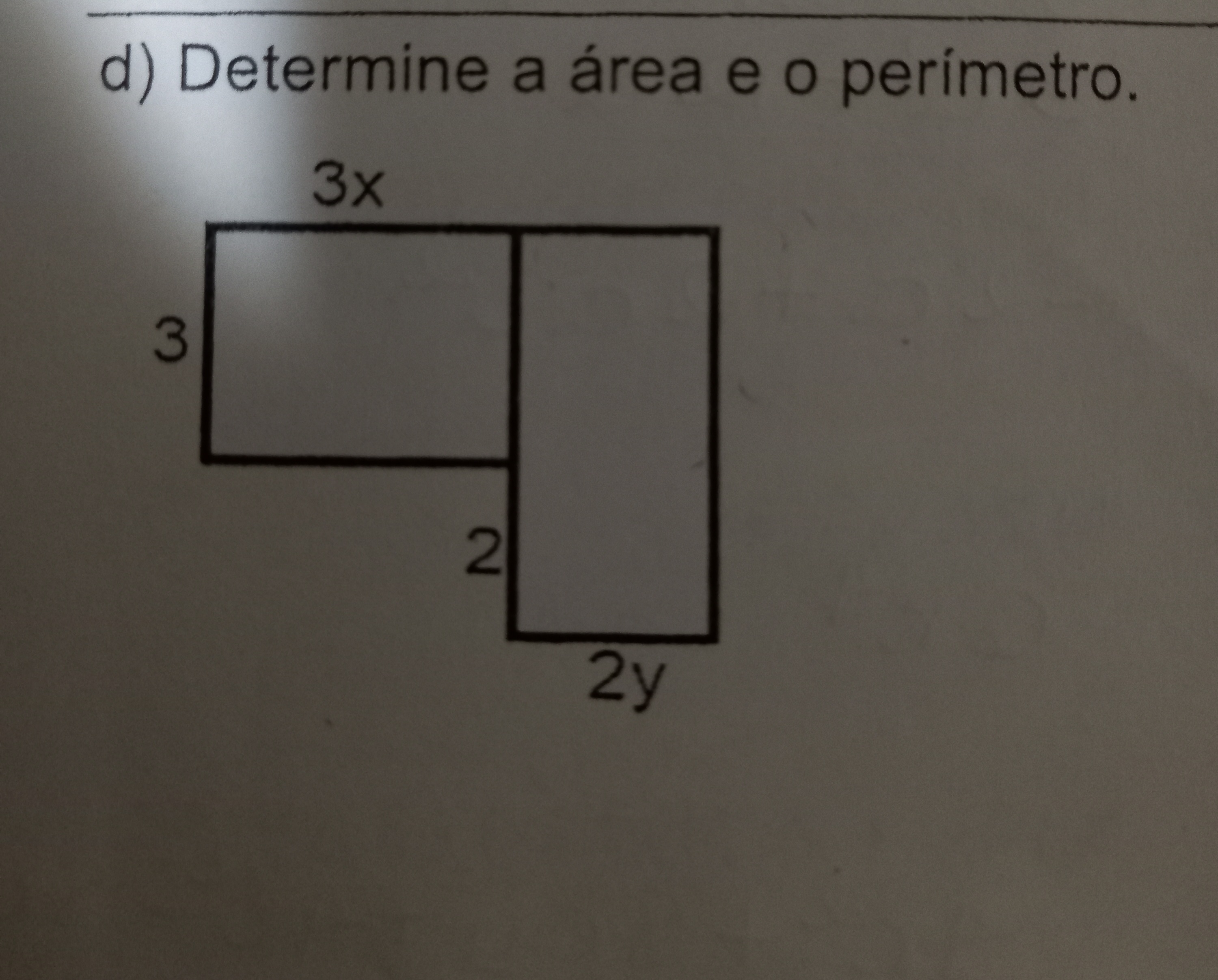 Determine A área E O Perímetro Da Figura Ilustrada Abaixo Matemática