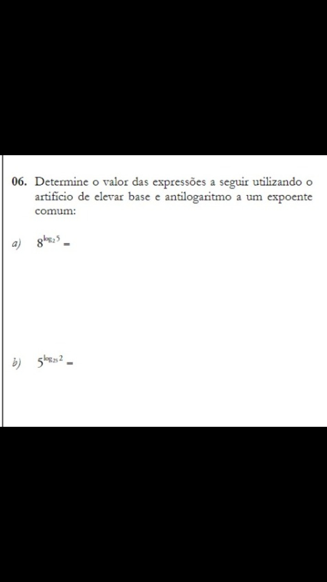 Determine O Valor Das Expressões A Seguir Utilizando O Artifício De