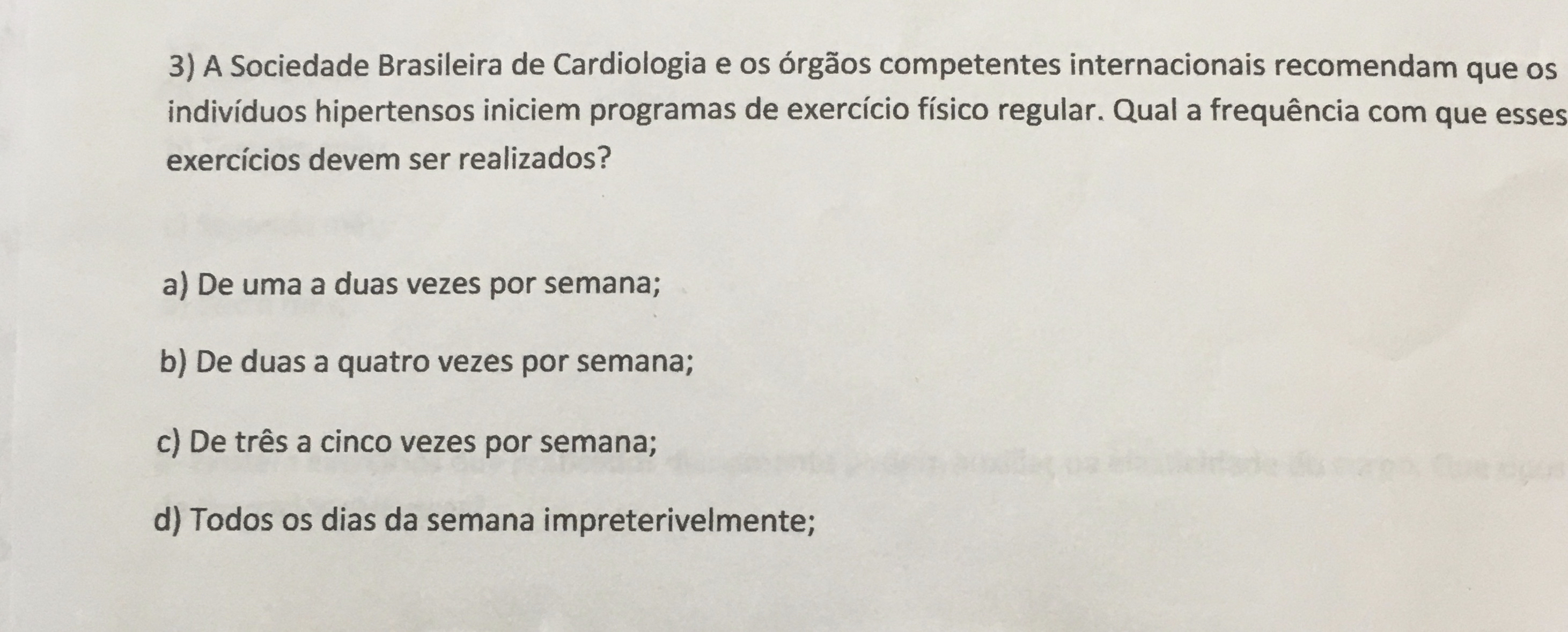 Qual A Frequência Com Que Esses Exercícios Devem Ser Realizados ...