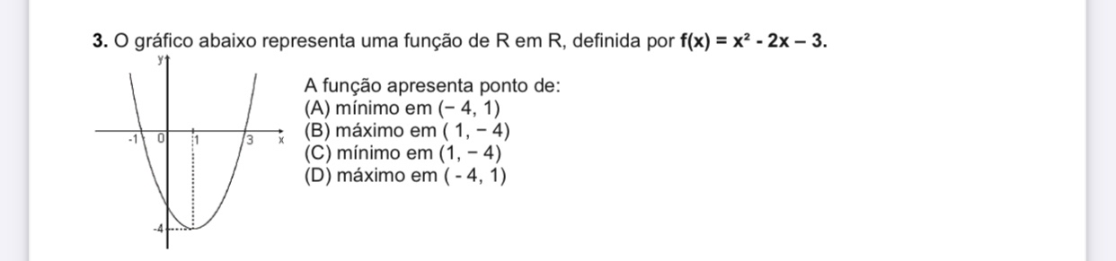 O Gráfico Abaixo Representa Uma Função De R Em R Definida Por F X