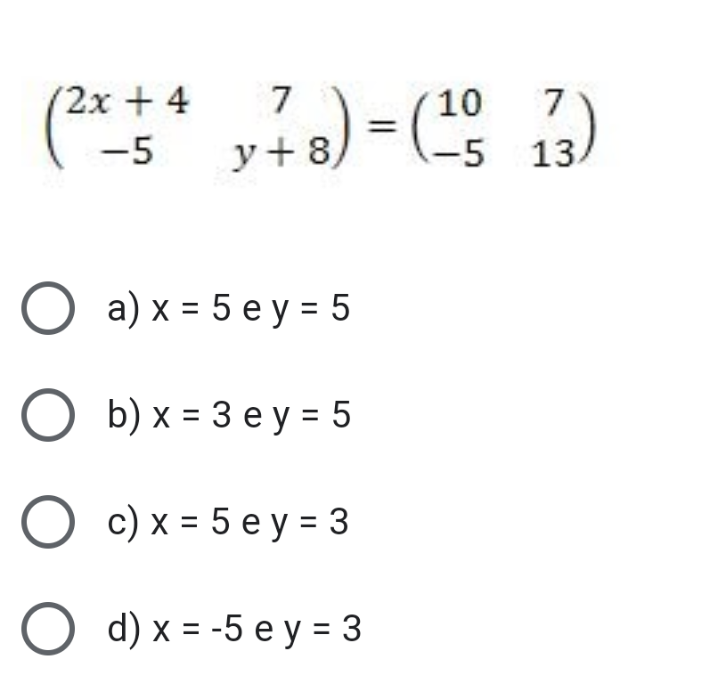 Qual é o valor da divisão de x por y na figura abaixo? 