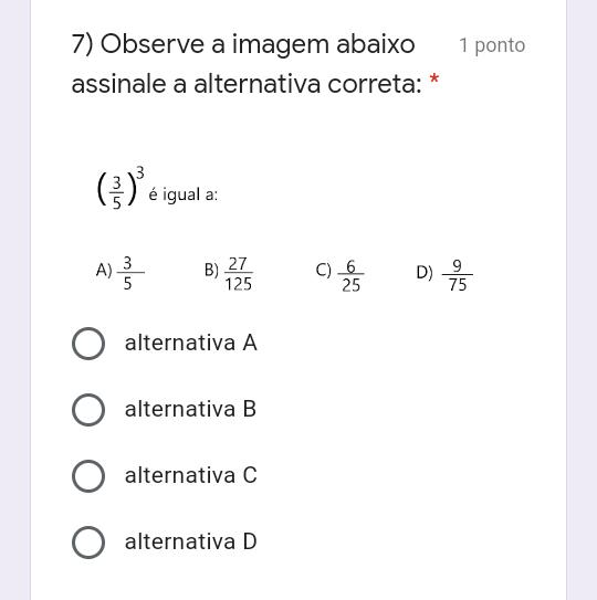 Acerte a alternativa correta #perguntaserespostas #matematica #quiz